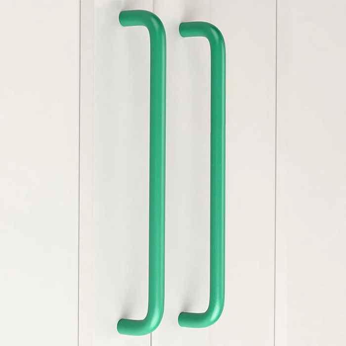 Colorful Small Double Curved Wardrobe Knobs For Children's Room