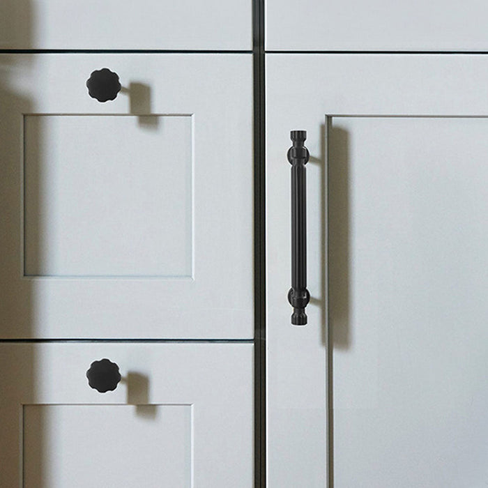 Modern T-Bar Black Cabinet Handles