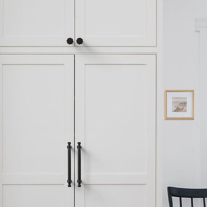 Modern T-Bar Black Cabinet Handles