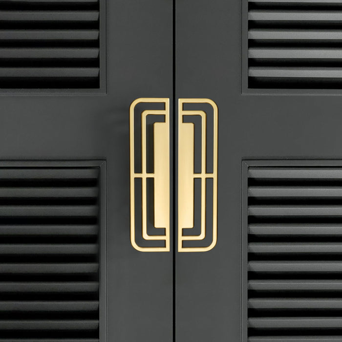 Gold geometric pull, decorative cabinet knobs