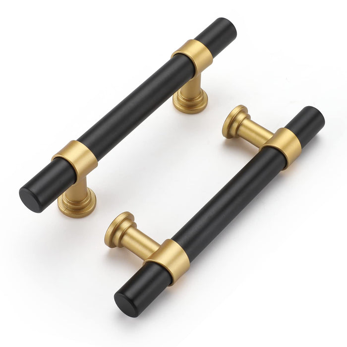 Black&Gold Cabinet Handles Kitchen Cabinet Hardware