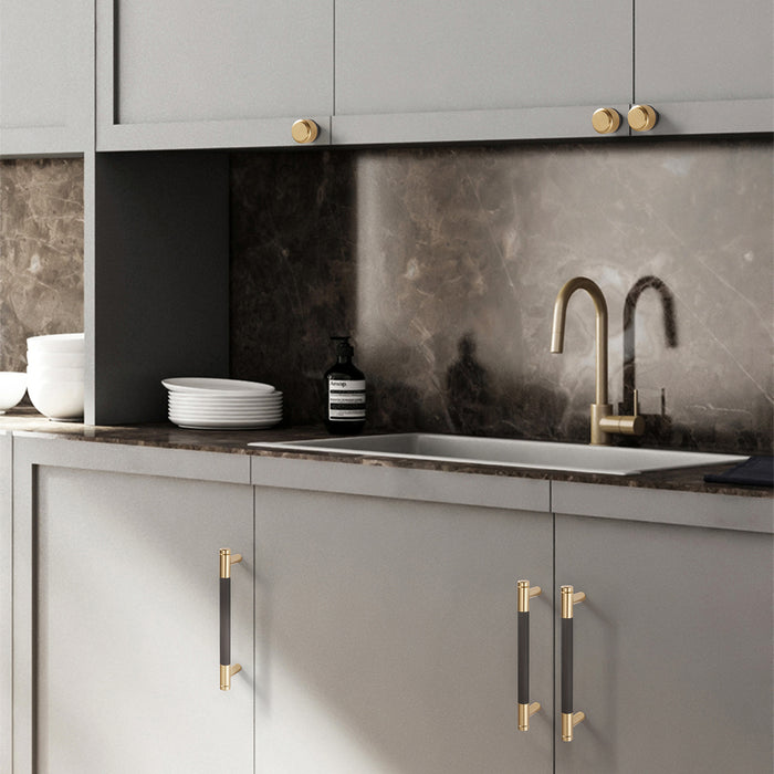 Brushed Gold Dresser Knob Cabinet Handles