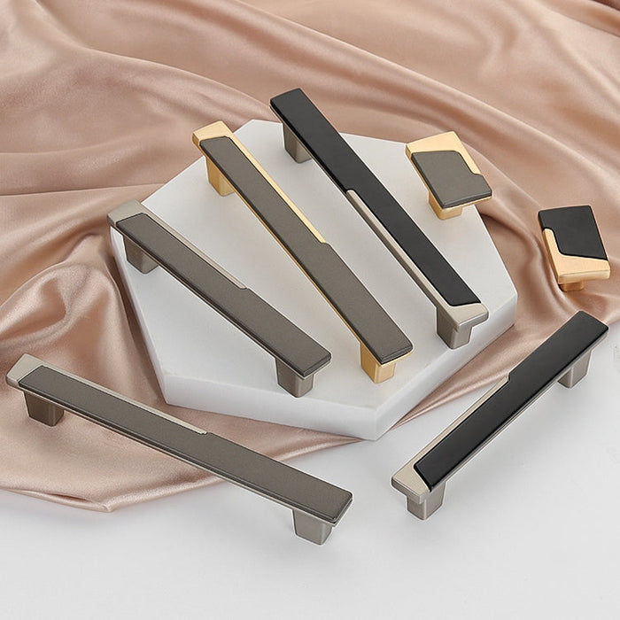 Modern Zinc Alloy Cabinet Handles Drawer Pulls