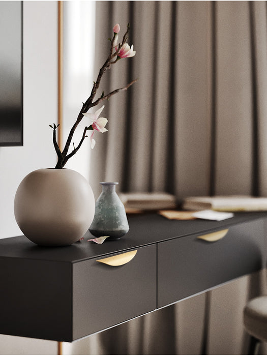 Half Moon Finger Edge Cabinet Handles Door Hardware