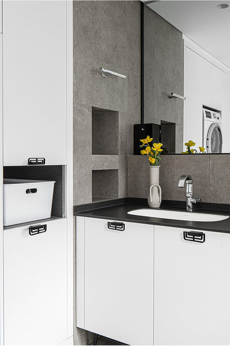 Gold geometric pull, decorative cabinet knobs