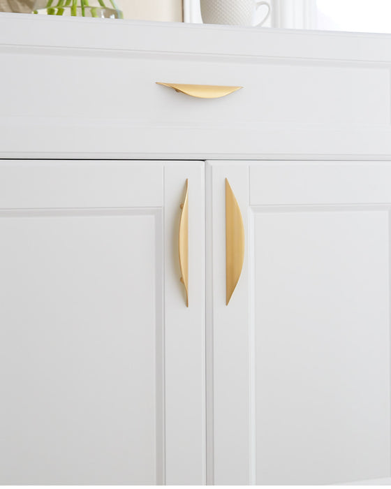 Half Moon Finger Edge Cabinet Handles Door Hardware
