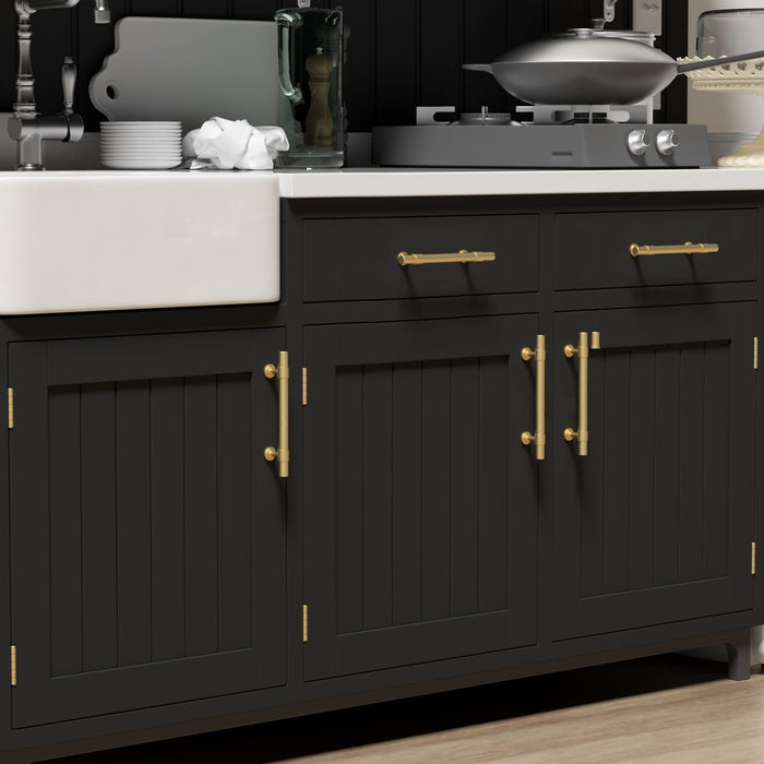 Black&Gold Cabinet Handles Kitchen Cabinet Hardware
