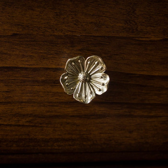 Retro copper flower Drawer Knobs/Cabinet Pulls