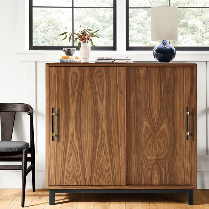 Nordic Black Mesh Knurled Brass Handle Simple Cabinet Wardrobe Pulls